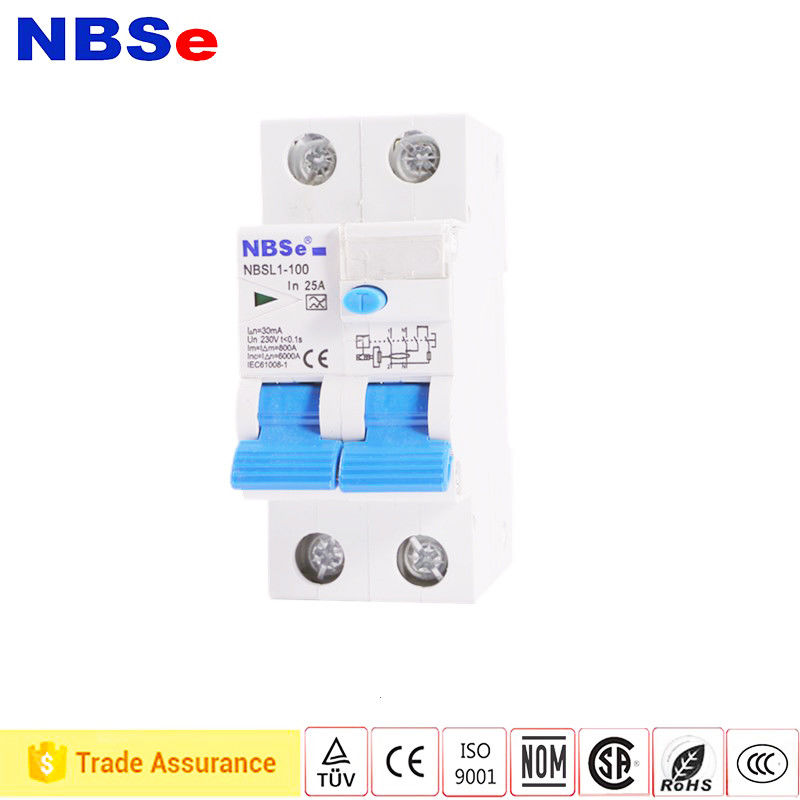 CCC 2P 100A 30mA Type A  Rcbo Switch Residual Current Circuit Breaker